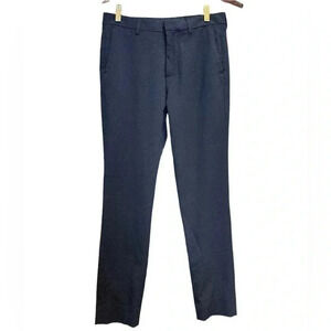 H&M Black Textured Pants Slim Fit